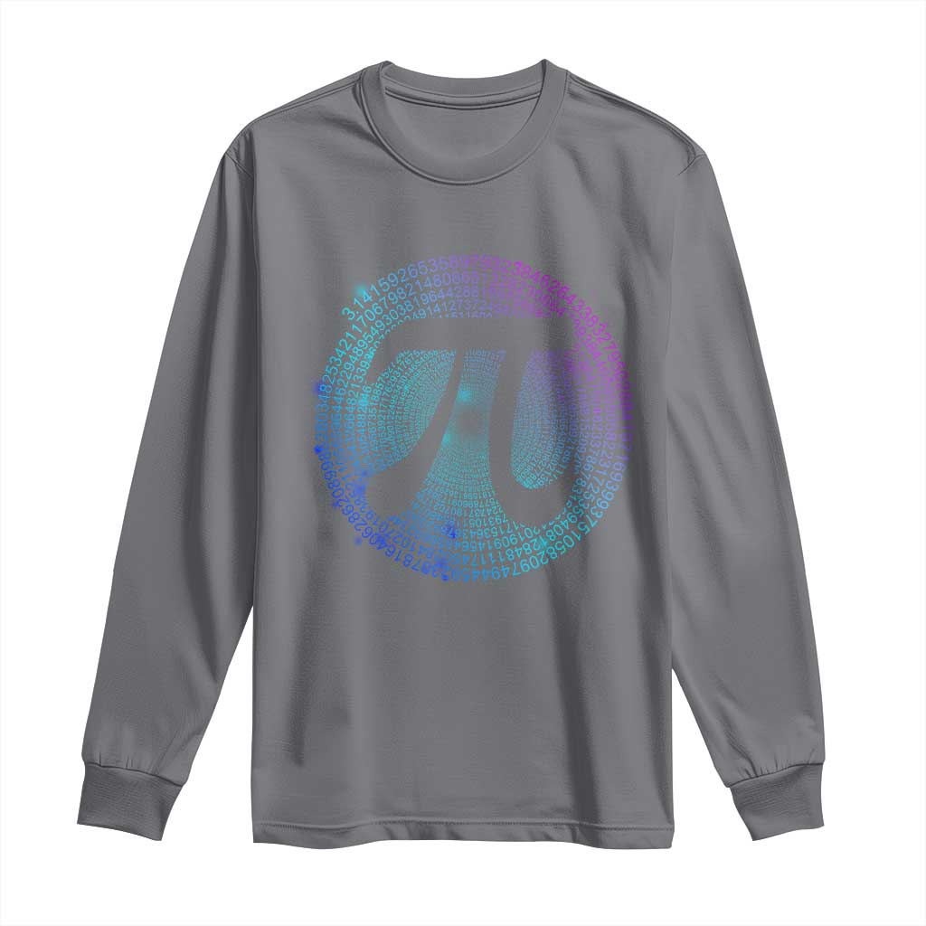 Math Lover Pi Day Long Sleeve Shirt TS09 Charcoal Print Your Wear
