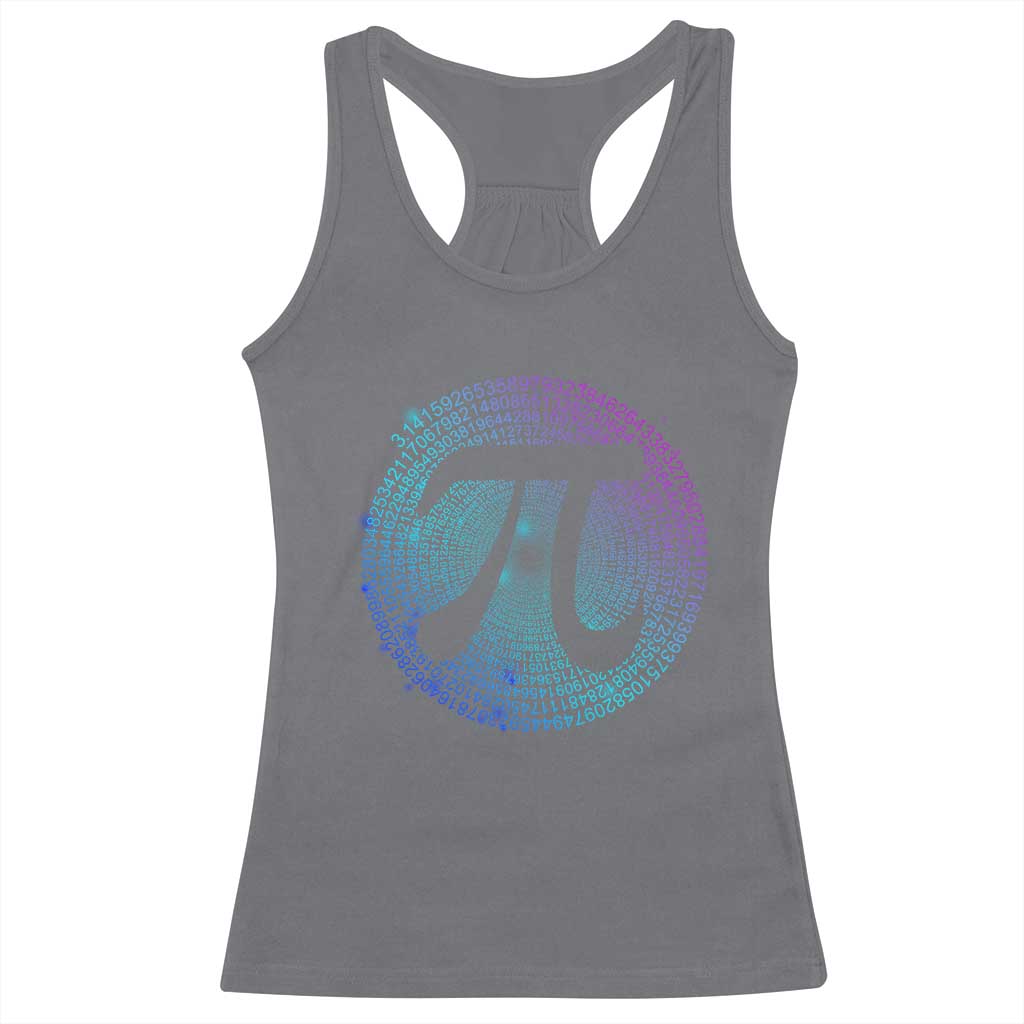 Math Lover Pi Day Racerback Tank Top TS09 Charcoal Print Your Wear