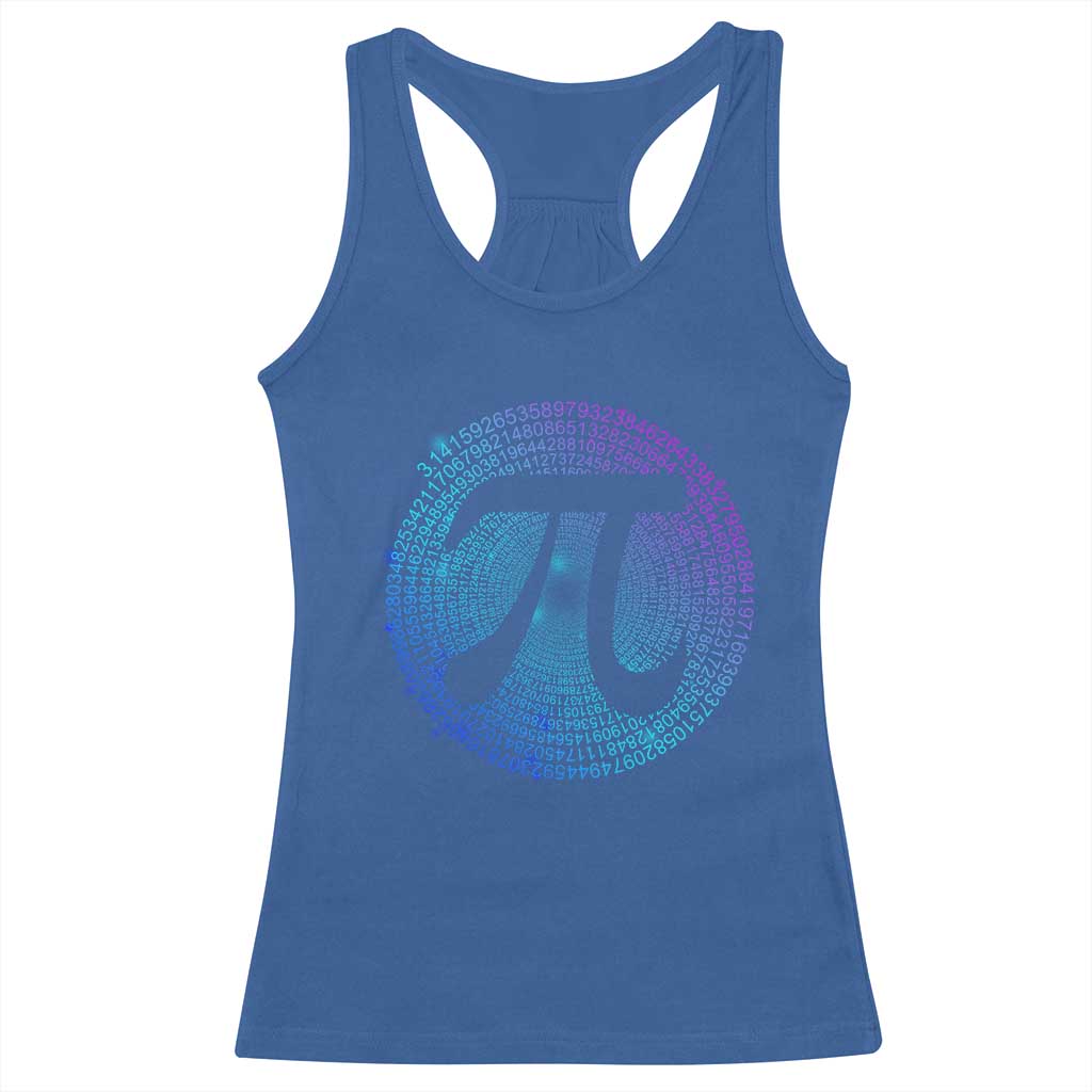 Math Lover Pi Day Racerback Tank Top TS09 Royal Blue Print Your Wear