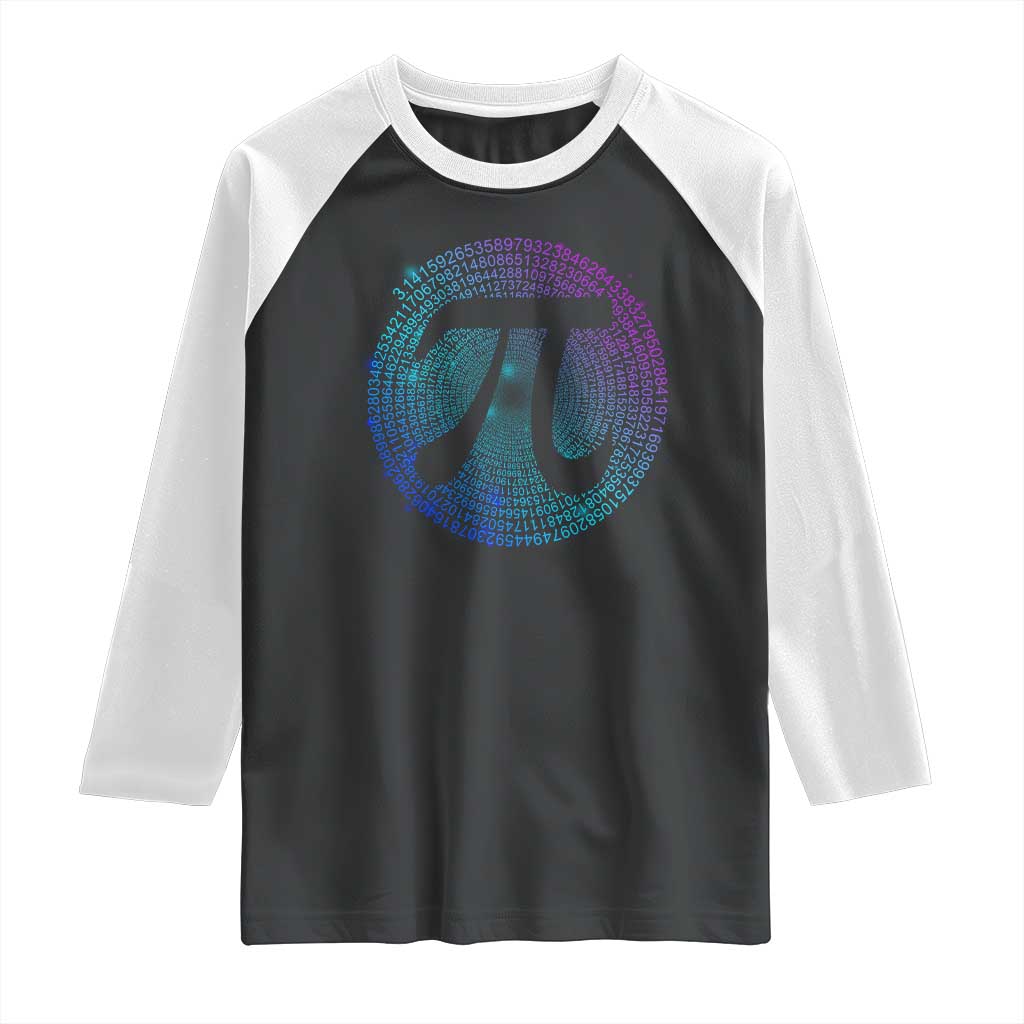 Math Lover Pi Day Raglan Shirt TS09 Black White Print Your Wear