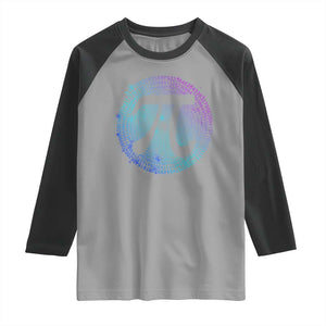 Math Lover Pi Day Raglan Shirt TS09 Sport Gray Black Print Your Wear
