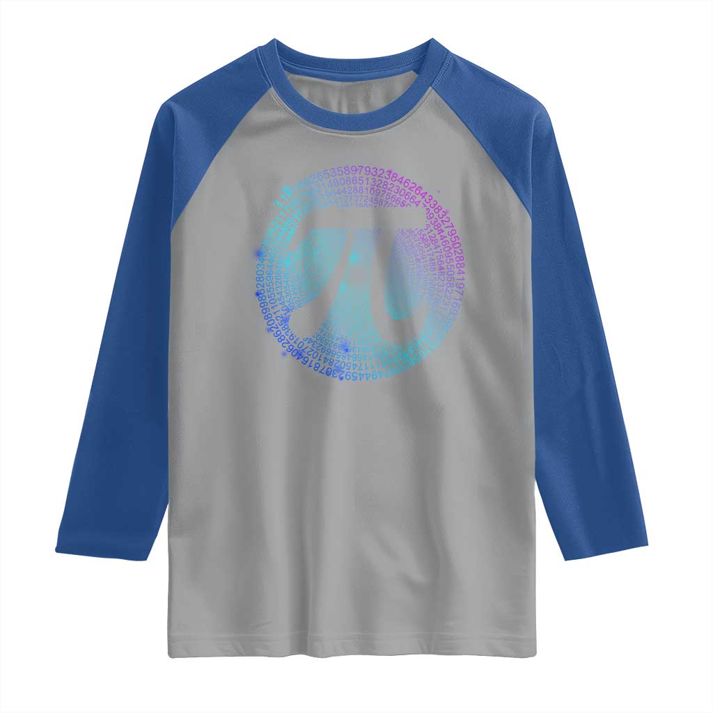 Math Lover Pi Day Raglan Shirt TS09 Sport Gray Royal Print Your Wear