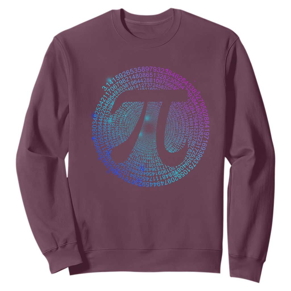 Math Lover Pi Day Sweatshirt TS09 Maroon Print Your Wear
