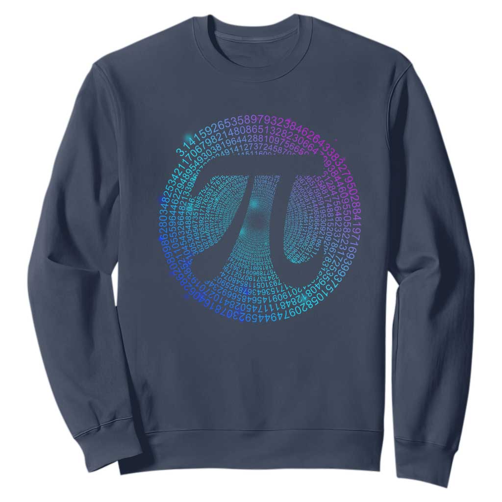 Math Lover Pi Day Sweatshirt TS09 Navy Print Your Wear