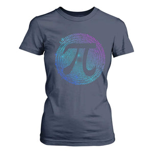 Math Lover Pi Day T Shirt For Women TS09 Navy Print Your Wear