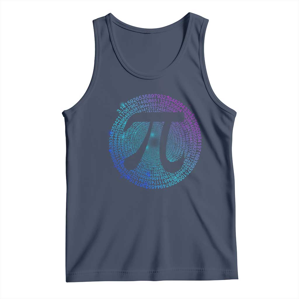 Math Lover Pi Day Tank Top TS09 Navy Print Your Wear
