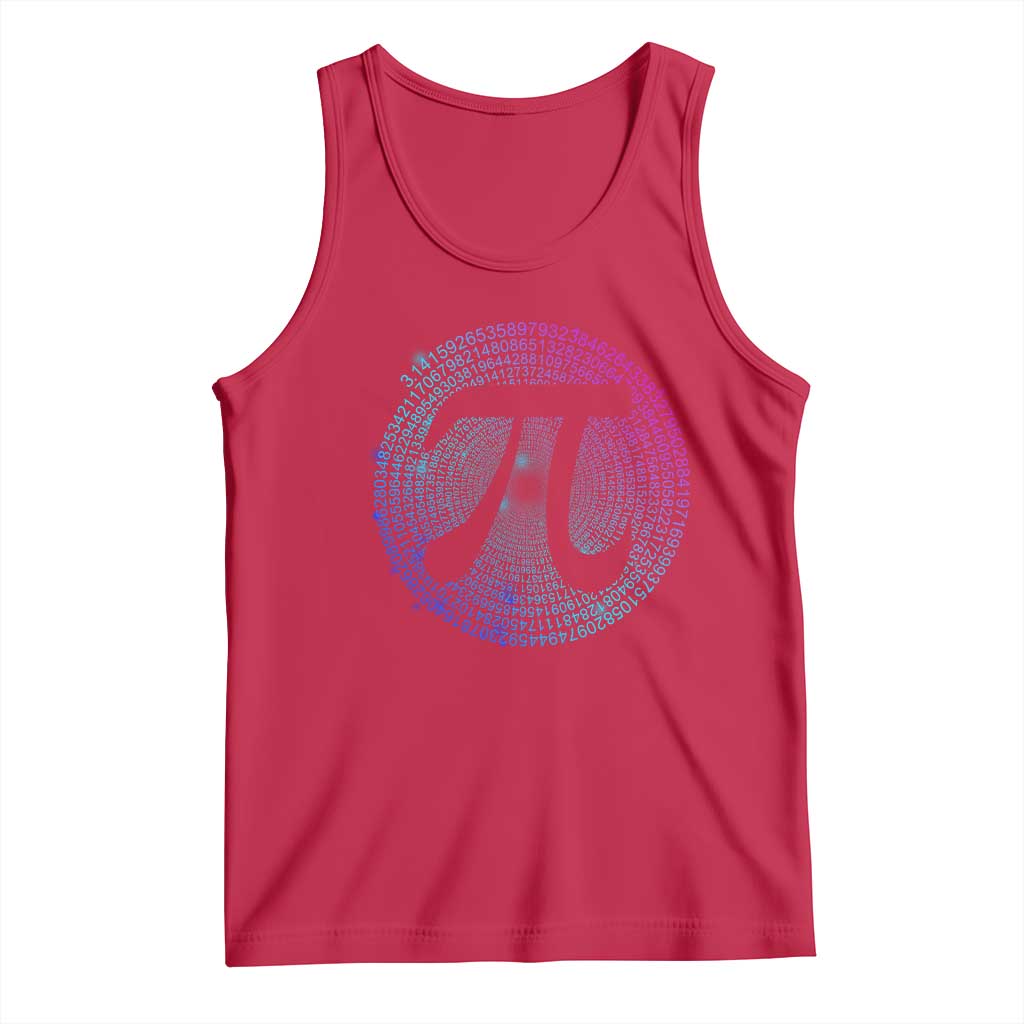 Math Lover Pi Day Tank Top TS09 Red Print Your Wear