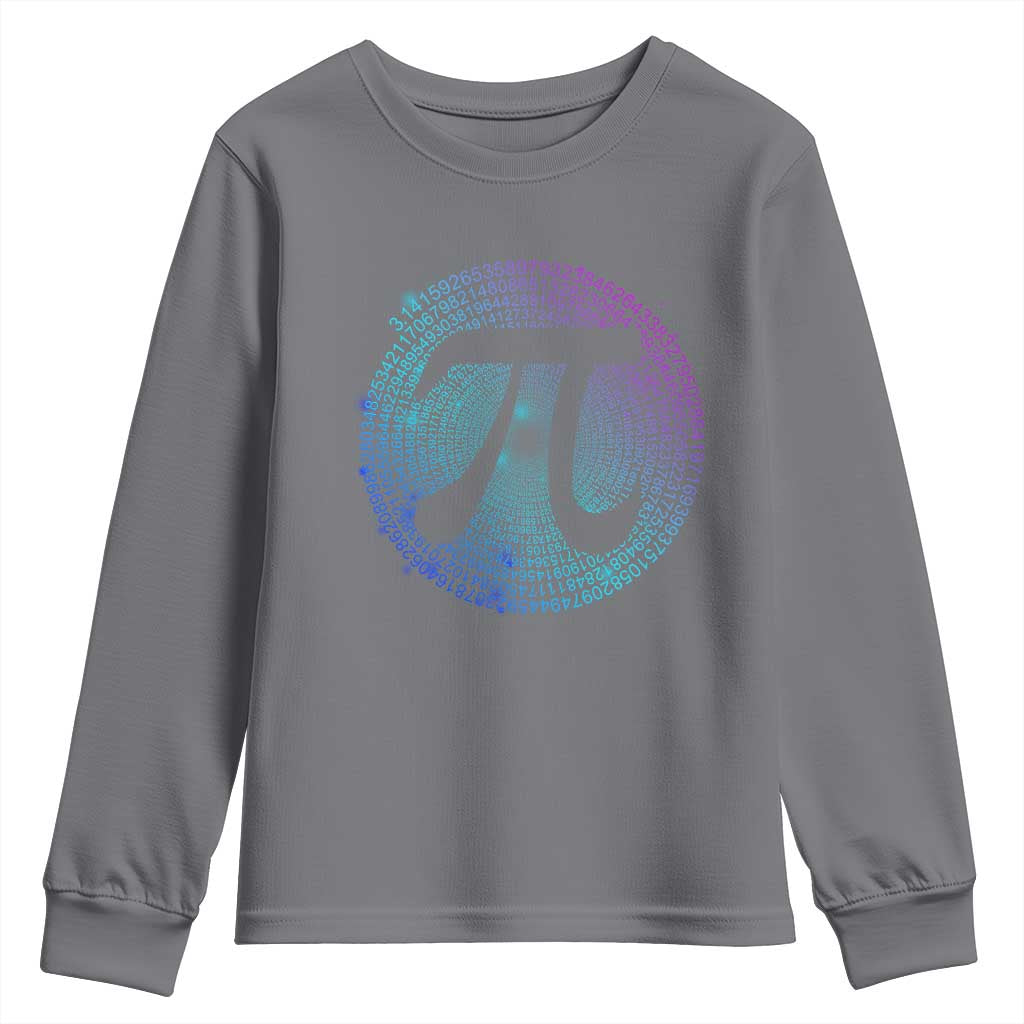 Math Lover Pi Day Youth Sweatshirt TS09 Charcoal Print Your Wear