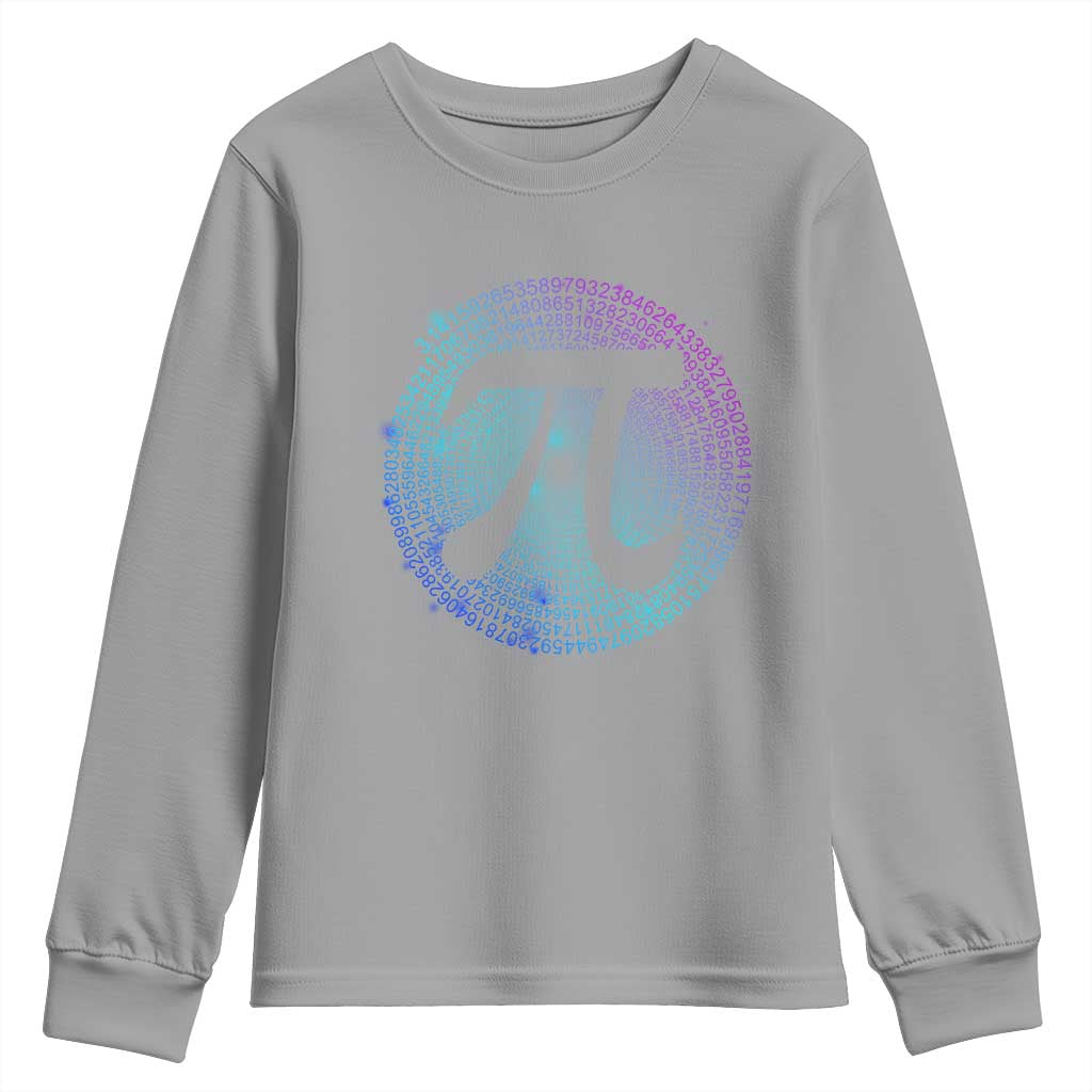 Math Lover Pi Day Youth Sweatshirt TS09 Sport Gray Print Your Wear