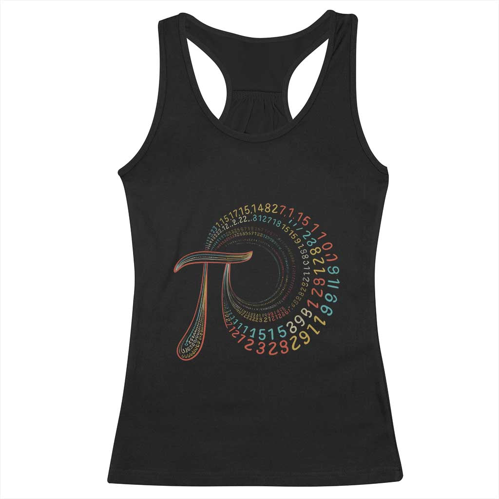 Pi Day Racerback Tank Top 3,14 Pi Number Symbol Math Science TS09 Black Print Your Wear