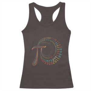 Pi Day Racerback Tank Top 3,14 Pi Number Symbol Math Science TS09 Dark Chocolate Print Your Wear