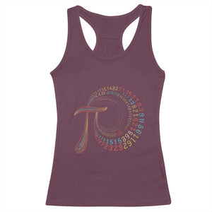 Pi Day Racerback Tank Top 3,14 Pi Number Symbol Math Science TS09 Maroon Print Your Wear