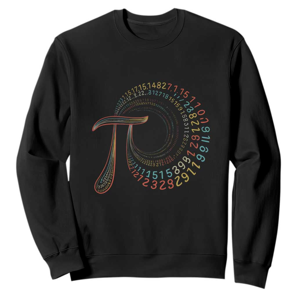 Pi Day Sweatshirt 3,14 Pi Number Symbol Math Science TS09 Black Print Your Wear
