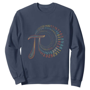Pi Day Sweatshirt 3,14 Pi Number Symbol Math Science TS09 Navy Print Your Wear