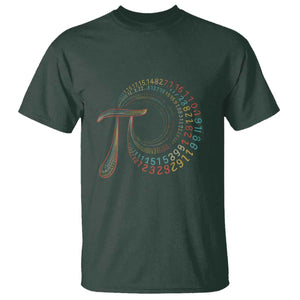 Pi Day T Shirt 3,14 Pi Number Symbol Math Science TS09 Dark Forest Green Print Your Wear