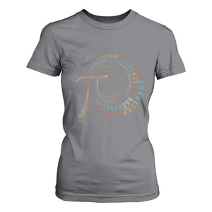 Pi Day T Shirt For Women 3,14 Pi Number Symbol Math Science TS09 Charcoal Print Your Wear