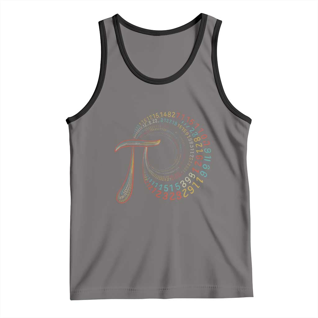 Pi Day Tank Top 3,14 Pi Number Symbol Math Science TS09 Deep Heather Black Print Your Wear