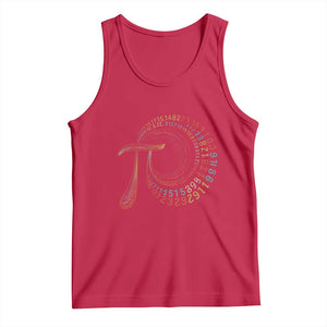 Pi Day Tank Top 3,14 Pi Number Symbol Math Science TS09 Red Print Your Wear