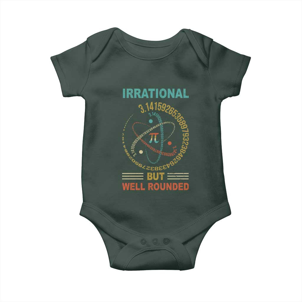 Math Lover Pi Baby Onesie Irrational But Well-Rounded 3,14 Day TS09 Print Your Wear