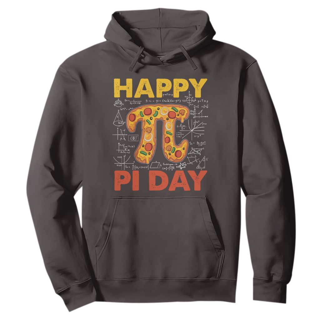Happy Pi Day Hoodie Funny Pi Pizza TS09 Dark Chocolate Print Your Wear