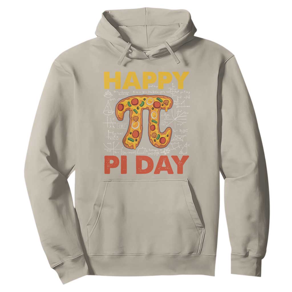 Happy Pi Day Hoodie Funny Pi Pizza TS09 Sand Print Your Wear