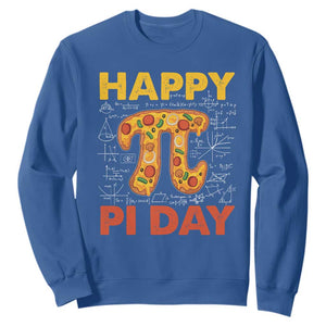 Happy Pi Day Sweatshirt Funny Pi Pizza TS09 Royal Blue Print Your Wear