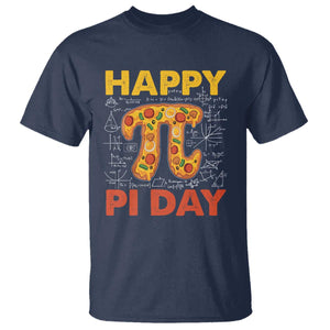 Happy Pi Day T Shirt Funny Pi Pizza TS09 Navy Print Your Wear