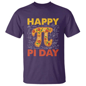 Happy Pi Day T Shirt Funny Pi Pizza TS09 Purple Print Your Wear