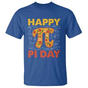Happy Pi Day T Shirt Funny Pi Pizza TS09 Royal Blue Print Your Wear