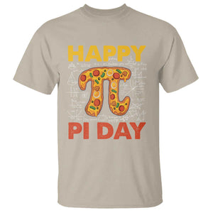 Happy Pi Day T Shirt Funny Pi Pizza TS09 Sand Print Your Wear