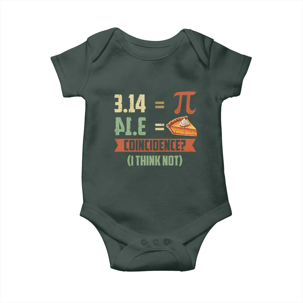 Funny Pi Day Baby Onesie Pi 3 14 Pie Coincidence Math Lover TS09 Print Your Wear