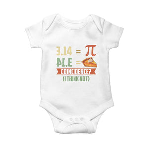 Funny Pi Day Baby Onesie Pi 3 14 Pie Coincidence Math Lover TS09 White Print Your Wear