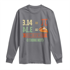 Funny Pi Day Long Sleeve Shirt Pi 3 14 Pie Coincidence Math Lover TS09 Charcoal Print Your Wear