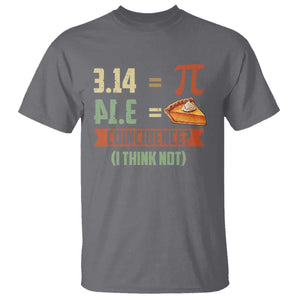 Funny Pi Day T Shirt Pi 3 14 Pie Coincidence Math Lover TS09 Charcoal Print Your Wear
