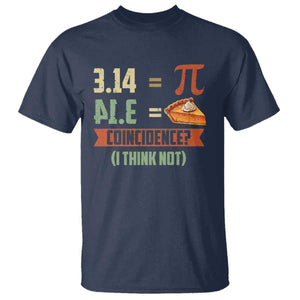 Funny Pi Day T Shirt Pi 3 14 Pie Coincidence Math Lover TS09 Navy Print Your Wear