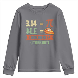 Funny Pi Day Youth Sweatshirt Pi 3 14 Pie Coincidence Math Lover TS09 Charcoal Print Your Wear