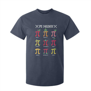 Funny Pi Day T Shirt For Kid Pi Menu Fruits Pie Math Lover TS09 Navy Print Your Wear