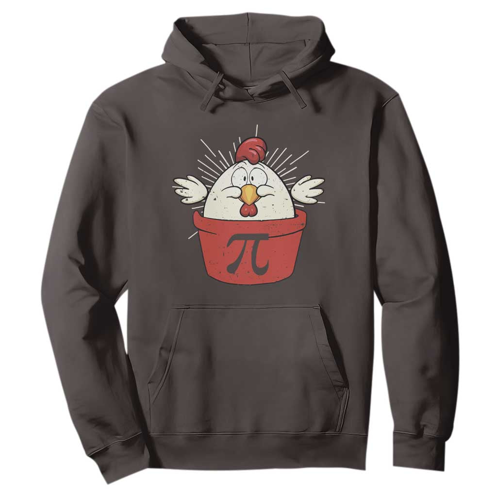 Funny Pi Day Hoodie Chicken Pot Pi Math Lover TS09 Dark Chocolate Print Your Wear