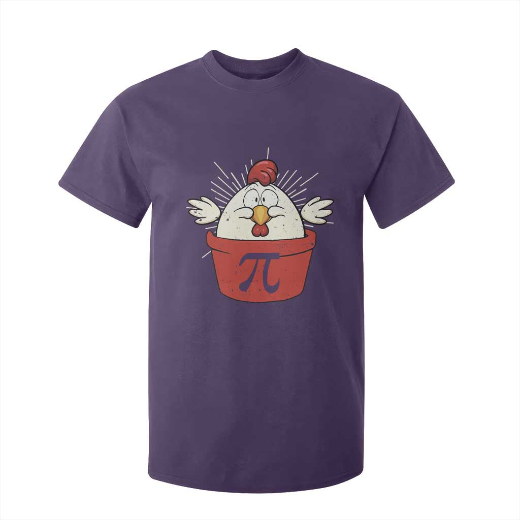 Funny Pi Day T Shirt For Kid Chicken Pot Pi Math Lover TS09 Purple Print Your Wear