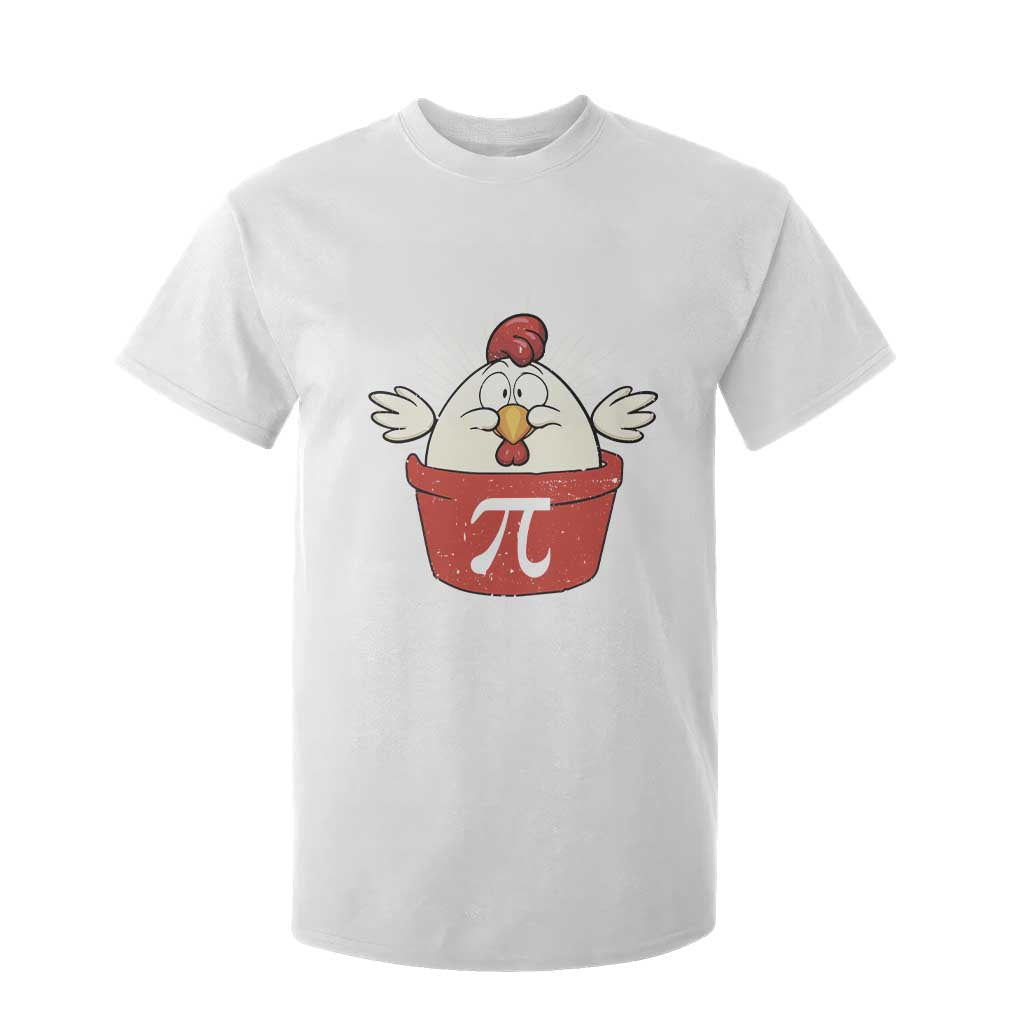 Funny Pi Day T Shirt For Kid Chicken Pot Pi Math Lover TS09 White Print Your Wear