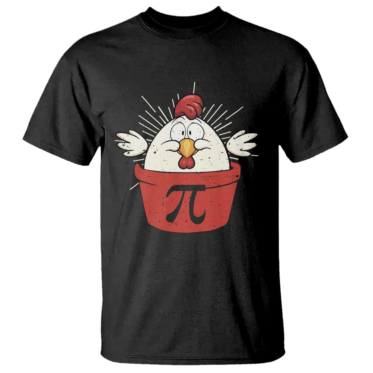 Funny Pi Day T Shirt Chicken Pot Pi Math Lover TS09 Black Print Your Wear