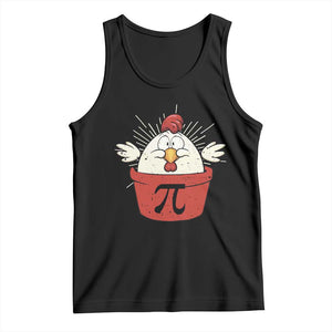 Funny Pi Day Tank Top Chicken Pot Pi Math Lover TS09 Black Print Your Wear