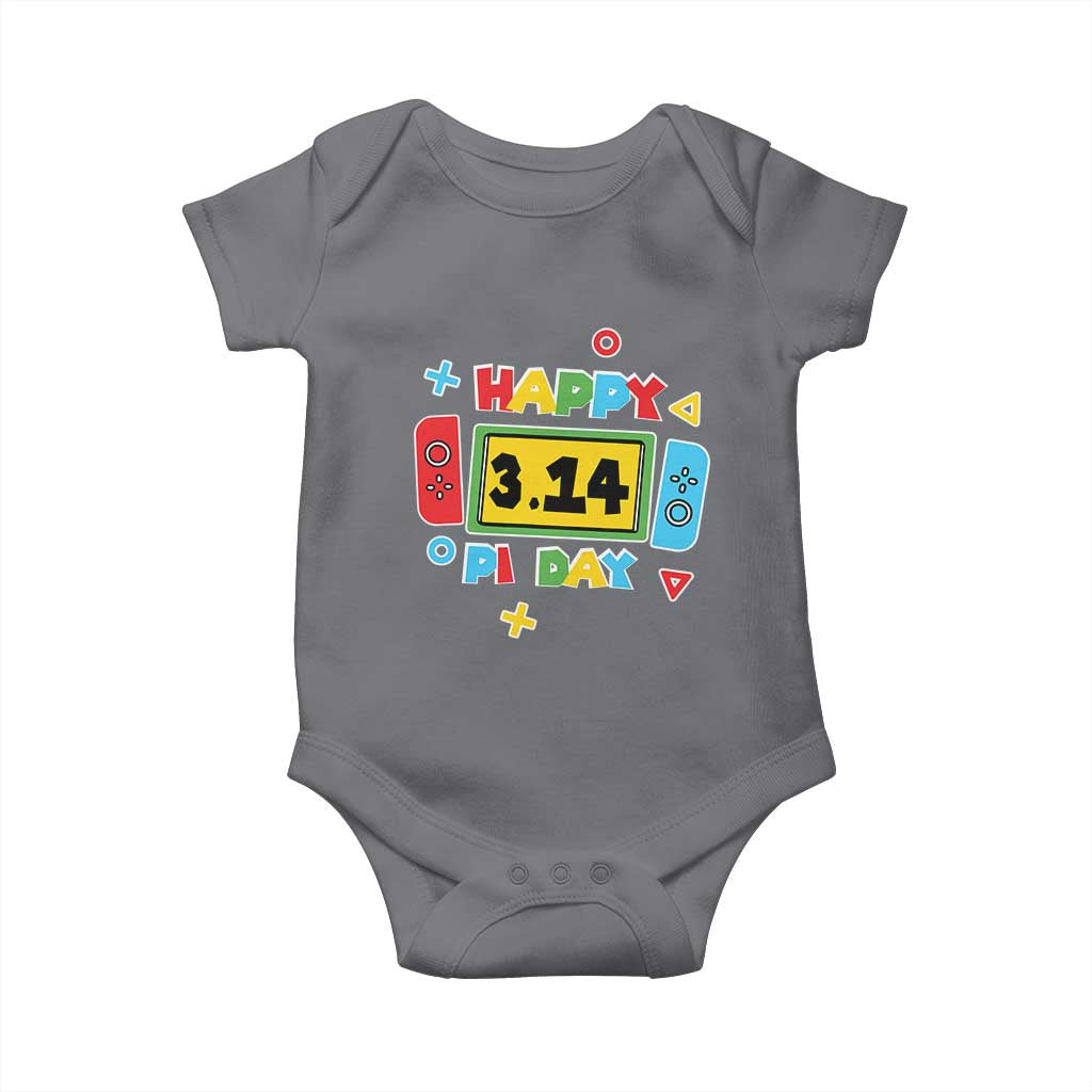 Funny Pi Day Baby Onesie Video Game Gamer Math Kids Boys Men TS09 Charcoal Print Your Wear