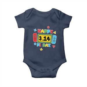 Funny Pi Day Baby Onesie Video Game Gamer Math Kids Boys Men TS09 Navy Print Your Wear