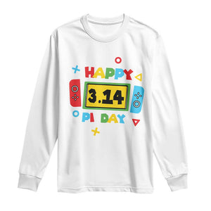Funny Pi Day Long Sleeve Shirt Video Game Gamer Math Kids Boys Men TS09 White Print Your Wear