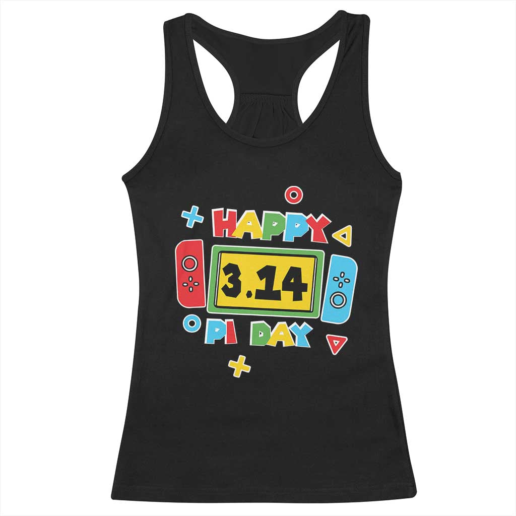 Funny Pi Day Racerback Tank Top Video Game Gamer Math Kids Boys Men TS09 Black Print Your Wear