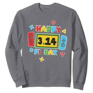 Funny Pi Day Sweatshirt Video Game Gamer Math Kids Boys Men TS09 Charcoal Print Your Wear