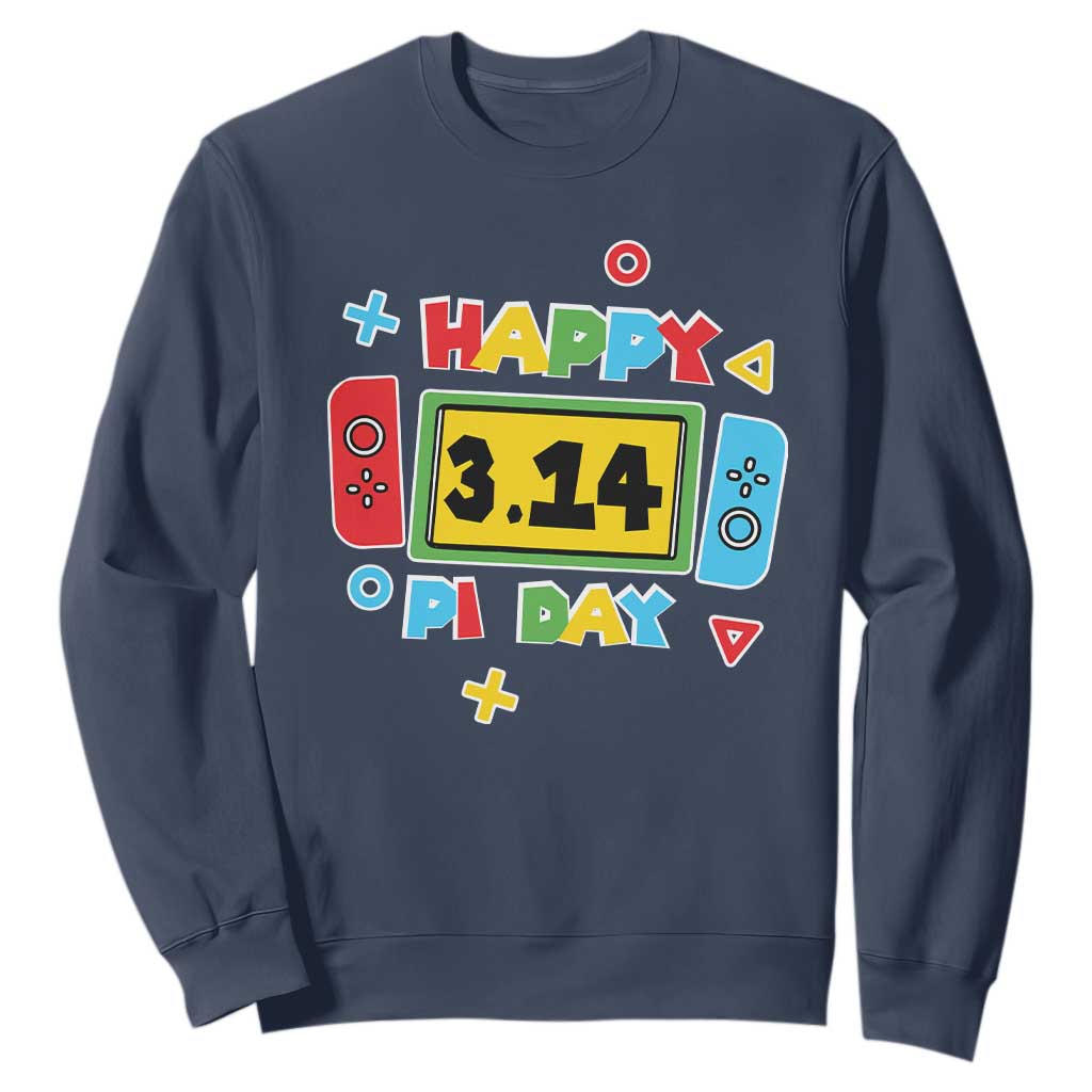 Funny Pi Day Sweatshirt Video Game Gamer Math Kids Boys Men TS09 Navy Print Your Wear
