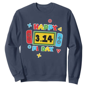 Funny Pi Day Sweatshirt Video Game Gamer Math Kids Boys Men TS09 Navy Print Your Wear