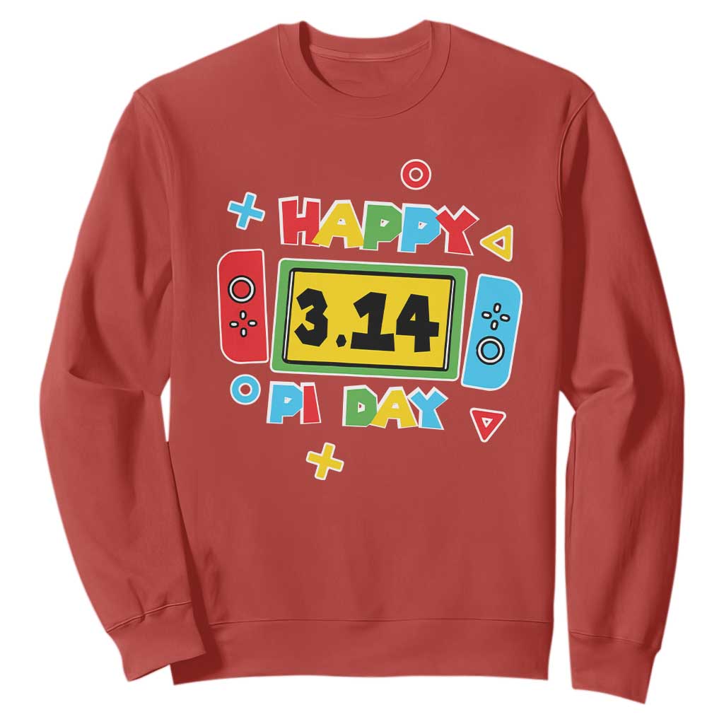 Funny Pi Day Sweatshirt Video Game Gamer Math Kids Boys Men TS09 Red Print Your Wear